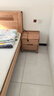 源氏木语实木床头柜卧室床尾收纳现代简约储物柜原木风床边柜家用 原木色0.4m双抽床头柜 实拍图