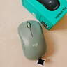罗技（Logitech）M221 轻音鼠标 无线鼠标 办公鼠标 对称鼠标 带无线微型接收器 薄荷绿 实拍图