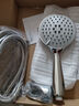 四季沐歌（MICOE）增压淋浴花洒喷头套装 浴室大面板淋浴头电镀手持花洒三件装HS122 实拍图