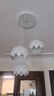FSL佛山照明餐厅吊灯餐吊灯简约时尚餐厅灯床头吊灯三头哑白50302 实拍图