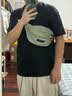 斐月伽 男士胸包腰包斜挎包运动轻便通勤小挎包单肩包手机包运动腰包 深绿色 实拍图