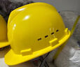朵能 安全帽工地 国标加厚透气施工建筑工程领导头盔印字定制防护头帽 黄色 V型透气款【工程定制首选】 实拍图