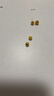 喜上眉梢喜饰黄金古法金珠999足金散珠硬金光面磨砂转运珠路路通圣诞礼物 4mm 重版光珠两颗 0.4g 实拍图