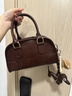 CinvaiKrose【赵昭仪同款】包包女包2025新款保龄球单肩斜挎包生日圣诞节礼物 咖啡色【送女友老婆女生礼物走心】 实拍图