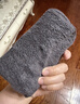 MUJI棉绒 带挂环柔软手巾 毛巾洗脸巾纯棉 炭灰色 34×35cm 实拍图