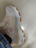 斯凯奇（Skechers）女鞋缓震舒适运动鞋厚底休闲鞋增高老爹鞋149589 自然色/多彩色/NTMT 37 实拍图