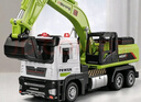 卡威（KIV）合金工程车玩具翻斗运输车吊车挖掘机搅拌车大卡车儿童玩具车男孩 挖掘机绿色 实拍图