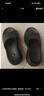 俞兆林厚底凉拖鞋女时尚外穿高跟踩屎感沙滩拖鞋 YG829 黑色  39-40  实拍图