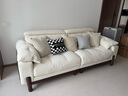 狄普奶油中古风实木云朵布艺枫颂沙发政府补贴客厅雪尼尔可拆洗布沙发 2.4m：旗舰版5星坐感 保用20年 流星棉麻｜S级高克重零胶净醛 实拍图