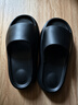 妙恋多爆款增高拖鞋女外出高颜值厚底拖鞋踩屎感高跟凉鞋软底女士拖鞋 黑色6厘米【增高款】 39-40 (250mm) 正常尺码（不偏码） 实拍图