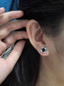 BJYL莫比乌斯耳钉男士2025新款磁吸无耳洞耳夹耳环痞帅潮流学生耳饰品 耳钉款单只(有耳洞拍） 实拍图