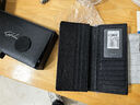 SATCHI沙驰钱包男长款真皮新款男士钱夹头层牛皮青年多卡位时尚薄款票夹 黑色 实拍图