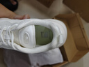 安踏关晓彤同款喵喵鞋丨休闲鞋女鞋软底革面猫爪厚底增高老爹运动鞋子 【革面】白/银-1 36.5 实拍图