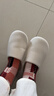 洁丽雅静音拖鞋女秋冬季2025新款室内居家用软底防滑日式无声地板拖鞋男 奶咖色（推荐款） 40-41 【适合39-40码】 实拍图