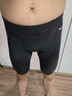 美津浓（MIZUNO）泳裤男士防尴尬大码长款5分裤专业速干抗氯游泳衣装备B1127黑L 实拍图