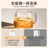美的（Midea）花漾0胶水全玻璃养生壶 多功能煮茶壶 母婴烧水壶 恒温电热水壶 全自动一体煮茶器1.2L YS12B302J 实拍图