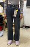 萝美酱2025新款牛仔裤女春秋阔腿宽松裤子高腰小个子窄版休闲裤秋冬直筒 复古蓝小个子加绒 S 【建议83-93】 实拍图