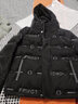 啄木鸟羽绒服男冬季新款鸭绒防寒服加厚时尚休闲中青年免洗连帽保暖外套 黑色 2XL【建议115-135斤】 实拍图