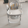 婴之梦宝宝餐椅婴儿0-6岁多功能二合一摇椅可坐躺折叠儿童吃饭餐桌椅 魔灰+餐椅摇椅+万向轮+涂鸦软垫 实拍图