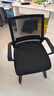 汉蜂电脑椅家用办公培训会议椅人体工学椅学生宿舍书房靠背椅子电竞椅 黑框黑网弓形乳胶款 实拍图