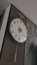 铜大师轻奢挂钟客厅高级现代简约网红家用时尚钟表北欧静音挂墙大号时钟 35CM-全数字盘-电波机芯-圆柱摆 . 实拍图