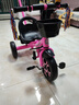 星孩儿童三轮车1-3-2-6岁大号宝宝婴儿手推车脚踏自行车幼儿园童车 高配彩轮+推把 粉色 实拍图