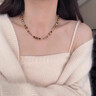 TFY秋冬美拉德虎眼石毛衣链长款轻奢高级感项链女款2026新款衣服配饰 串珠项链+吊坠毛衣链 实拍图