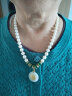 欧颜淡水珍珠项链女妈妈款母亲节生日礼物送妈妈实用高档50岁长辈婆婆 金镶玉福字珍珠项链(45cm) 实拍图