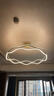 费斯（FEISS） 客厅吊灯现代简约卧室房间轻奢餐厅吊灯饰环形艺术房间灯具套餐 【金色】直径100CM三色 实拍图