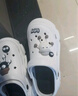 茯见 洞洞鞋女厚底增高包头凉鞋夏季外穿沙滩鞋时尚凉拖鞋女 黑白煤球38-39【适合37-38的脚】 实拍图
