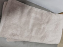MUJI棉绒 带挂环柔软手巾 毛巾洗脸巾纯棉 粉米色 34×35cm 实拍图