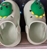 牧童儿童拖鞋夏男宝宝洞洞鞋软底女童卡通洗澡婴幼儿家居鞋奶龙绿140 实拍图