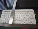 罗技（Logitech）时尚系列 K380 键盘 蓝牙办公键盘 无线键盘 女友 便携超薄键盘 笔记本键盘 芍药白 实拍图