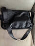 澳懿斜挎包男士真皮挎包单肩包男包头层牛皮包休闲背包青年时尚大容量 细纹黑色款 大号-长32高23厚10公分 实拍图