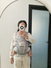 ERGObaby二狗背带婴儿抱娃神器四季透气外出旅行遛娃神器breeze解放双手 breeze透气款-灰色 实拍图