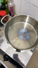 Momscook 不锈钢煲汤锅电磁炉通用火锅复底火锅盆平底双耳汤锅锅具 【建议3-4人】 24cm 实拍图