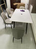 全品屋岩板餐桌家用4-6人小户型桌椅组合长方形现代简约吧台吃饭大桌子 【27MM厚】哑光雪山白 送货入户 140cm 【宽80CM】一桌四椅 实拍图