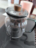 美斯尼 茶壶玻璃泡茶壶 加厚耐热玻璃泡茶器创意墨色玻璃功夫茶具 墨色壶 560mL 实拍图