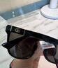 古驰（GUCCI）墨镜男士GG0637SK经典方形黑框板材古驰太阳镜女士礼物 GG0637SK-001-黑色 实拍图