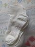 雅鹿【100%新疆棉】袜子男中筒袜抗菌秋冬季纯色防臭棉袜 【白色 5双】雅鹿专柜正品 5双 实拍图