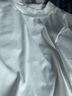 真维斯（JEANSWEST）德绒打底衫女装秋冬季长袖t恤上衣服加绒保暖加厚内搭半高领秋衣 白色 纯色 M 实拍图