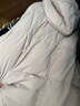 森马（Semir）90绒羽绒服女短款小宽松连帽高蓬面包服冬防泼水防风立领外套百搭 【显瘦小A廓形】橡皮粉（白鸭绒）61214 XL 【宽松版，建议拍小一码】 实拍图