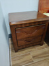 【免安装】实木床头柜出租房用储物柜新中式经济型家用床边小柜子 胡桃色【加厚实木】50厘米 实拍图