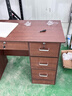 幻狐 （DREAM FOX ） 电脑桌台式家用办公书桌现代简约带抽屉学生学习桌卧室写字桌子 推荐【五抽+柜门】深胡桃色120CM 实拍图