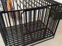宠乐坊狗笼子加粗六面全方管家用带厕所金毛边牧拉布拉多专用室内狗笼子 亮黑六面全方管78*54*75CM含轮高度（30斤内适用） 实拍图