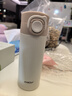miGo莫兰迪弹跳保温杯简约随行杯小巧316不锈钢男女儿童 350ml荔枝白 实拍图