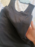 猫人100%羊毛男士保暖背心男加绒加厚内衣羊毛打底衫坎肩马甲黑色XL 实拍图