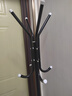 安尔雅 衣帽架铁艺衣架落地卧室立式简易挂衣架室内晾衣服 黑色 实拍图