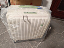 奕旅行李箱拉杆箱前开盖小型登机箱深仓旅行密码箱可上飞机皮箱子轻便 白绿【多功能-大容量深仓】 20英寸 支持登机+破损换新 实拍图