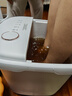 美的（Midea）泡脚桶按摩足浴盆加热自动按摩洗脚盆泡脚盆理疗恒温高深桶中秋礼物生日送男女友ZL305极地白 实拍图